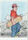 Cartoon: Its all sidewalk (small) by Mike Spicer tagged mikespicer,cartoonist,caricature,skateboarder,skateboard,funny,colour
