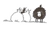 Cartoon: Baa Baa Black Sheep (small) by Kerina Strevens tagged sheep wool humour fun