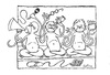 Cartoon: Three Unwise Monkeys (small) by Kerina Strevens tagged monkeys,wisdom,hear,see,speak