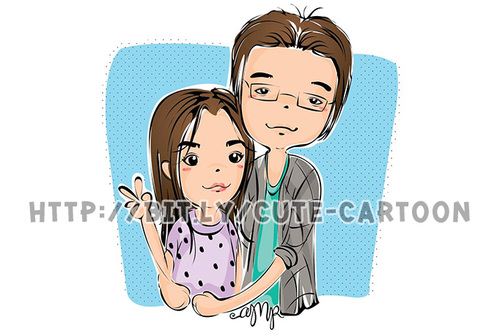 Cartoon: Cute caricature cartoon (medium) by itonggg tagged cute,caricature,cartoon