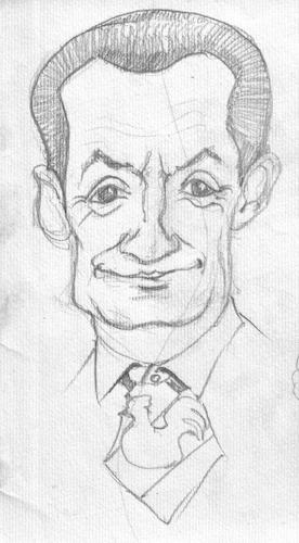 Cartoon: Nicolas Sarkozy (medium) by Alexoski tagged caricature