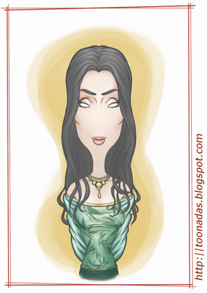Cartoon: Cher (medium) by Freelah tagged cher