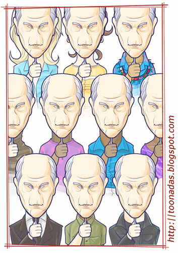 Cartoon: John Malkovich (medium) by Freelah tagged being,john,malkovich