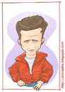 Cartoon: James Dean Rebel Without a Cause (small) by Freelah tagged james,dean