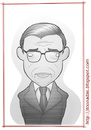 Cartoon: Jean Paul Sartre (small) by Freelah tagged jean paul sartre