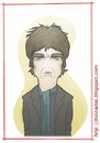 Cartoon: Noel Gallagher (small) by Freelah tagged noel gallagher oasis
