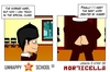 Cartoon: US lesson 0 Strip 2 (small) by morticella tagged uslesson0,unhappy,school,morticella,manga