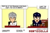 Cartoon: US lesson 0 Strip 38 (small) by morticella tagged uslesson0,unhappy,school,morticella,manga