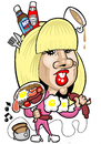 Cartoon: Lady GaGa (small) by Ca11an tagged lady,gaga,caricature