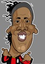 Cartoon: Ronaldinho AC Milan (small) by Ca11an tagged ronaldinho caricature