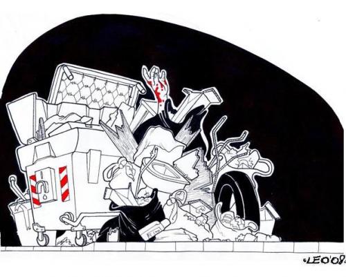 Cartoon: Monnezza - Leonardo Pandolfi (medium) by Leonardo Pandolfi tagged illustration