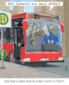 Cartoon: Ersatzverkehr (small) by Jan Rieckhoff tagged db,deutsche,bahn,bus,busverkehr,schienen,ersatzverkehr,navi,navigationsgerät,service,fahrer,ersatzfahrer,personal,personalmangel,hilfskraft,ausfall,pannen,chaos,bahnverkehr,strecke,haltestelle,busstop,schienenverkehr,fahrgäste,überfüllung,kunden,kundschaft,fahrplan,bahnverbindungen,zugverkehr,zugbetrieb,zugverbindung,einschränkung,reduzierung,fahrplanänderung,cartoon,comic,witz,zeichnung,karikatur,humor,satire,ironie,lachen,jan,rieckhoff