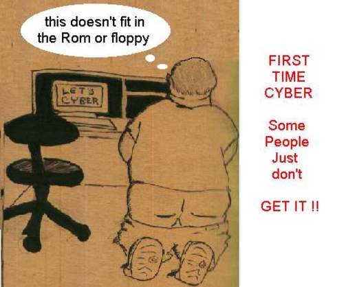 Cartoon: Lets Cyber (medium) by Mewanta tagged cyber,loser,pc