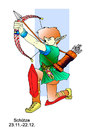 Cartoon: schuetze (small) by hype tagged character,schuetze,farbe,bunt,sternzeichen