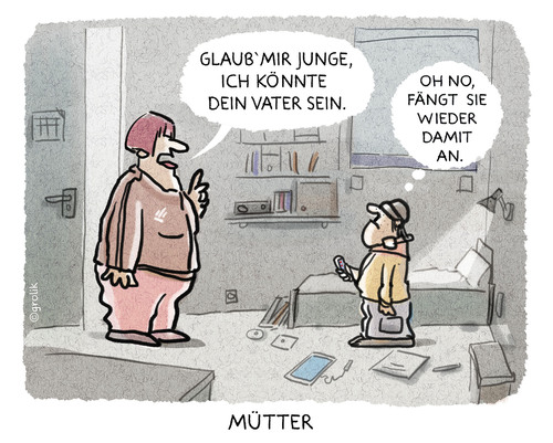 Cartoon: ... (medium) by markus-grolik tagged mutter,muttertag,eltern,familie,vater,sohn,cartoon,grolik,star wars,mutter,muttertag,eltern,familie,vater,sohn,cartoon,grolik,kinder,star,wars