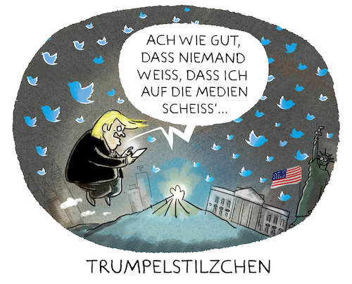 Cartoon: ... (medium) by markus-grolik tagged schweden,usa,donald,trump,amerika,präsident,tv,presse,medien,twitter,schweden,usa,donald,trump,amrika,präsident,tv,presse,medien,twitter