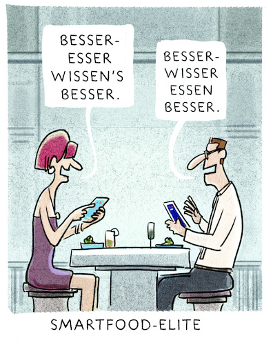 Cartoon: .... (medium) by markus-grolik tagged smartfood,besser,essen,elite,ernährung,elitär,nahrung,smartfood,besser,essen,elite,ernährung,elitär,nahrung