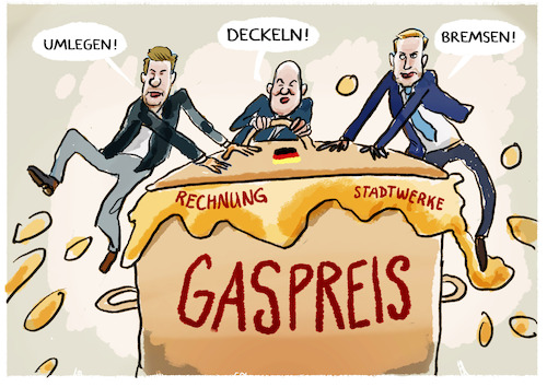 Cartoon: Ampel köchelt (medium) by markus-grolik tagged gaspreis,gaspreisbremse,gaspreisdeckel,gaspreisumlage,ampel,fdp,gruene,spd,lindner,habeck,scholz,gaspreis,gaspreisbremse,gaspreisdeckel,gaspreisumlage,ampel,fdp,gruene,spd,lindner,habeck,scholz