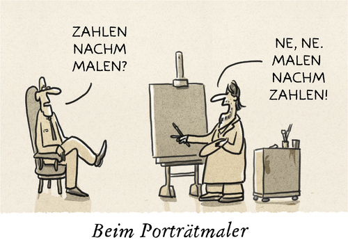 Cartoon: Malen nach Zahlen (medium) by markus-grolik tagged grolik,ölfarbe,atelier,honorar,bild,bezahlung,geld,farbe,malerei,gemälde,kunst,maler,porträt,porträt,maler,kunst,gemälde,malerei,farbe,geld,bezahlung,bild,honorar,atelier,ölfarbe,grolik