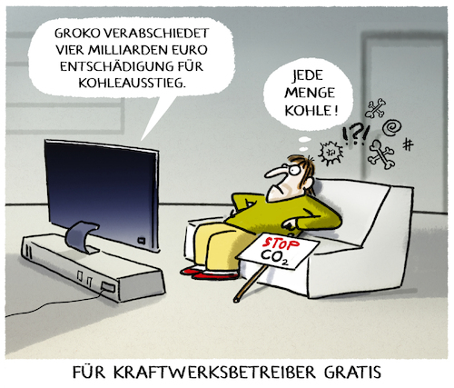 Cartoon: Braunkohle.... (medium) by markus-grolik tagged kohle,entschaedigung,kraftwerksbetreiber,gratis,stop,co2,klima,groko,klimapolitik,deutschland,kohleausstieg,kohle,entschaedigung,kraftwerksbetreiber,gratis,stop,co2,klima,groko,klimapolitik,deutschland,kohleausstieg