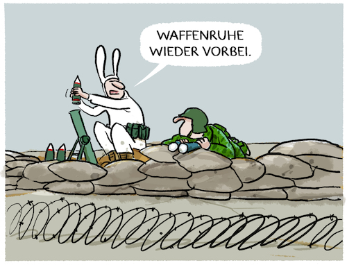 Cartoon: Ceasefire... (medium) by markus-grolik tagged krieg,waffenruhe,ostern,osterruhe,religion,kirche,ukraine,russland,aggressor,putin,usa,trump,selenskyj,angriffskrieg,stellungskrieg,bomben,rüstung,soldaten,gewalt,krieg,waffenruhe,ostern,osterruhe,religion,kirche,ukraine,russland,aggressor,putin,usa,trump,selenskyj,angriffskrieg,stellungskrieg,bomben,rüstung,soldaten,gewalt