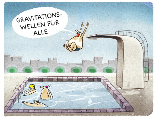 Cartoon: ..der Sommer kommt.. (medium) by markus-grolik tagged sommer,graviationswelle,gravitationswellen,freibad,baden,badehose,schwimmen,sonne,grolik,freibäder,frühling,hitze,sommer,graviationswelle,gravitationswellen,freibad,baden,badehose,schwimmen,sonne,grolik,freibäder,frühling,hitze