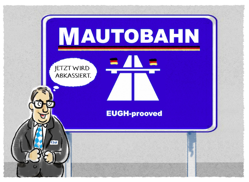 Cartoon: Dobrindt (medium) by markus-grolik tagged dobrindt,maut,eugh,autobahn,auto,dobrindt,maut,eugh,autobahn,auto