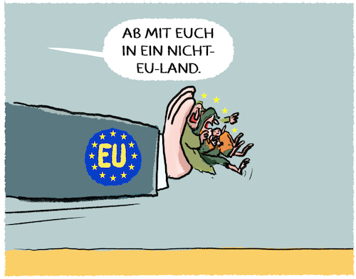 Cartoon: EU-Asylpolitik (medium) by markus-grolik tagged eu,europa,asyl,asylkompromiss,abschiebung,familien,asylzentrum,abschiebungslager,grenzen,fluechtlinge,asylpolitik,fluechtlingspolitik,eu,europa,asyl,asylkompromiss,abschiebung,familien,asylzentrum,abschiebungslager,grenzen,fluechtlinge,asylpolitik,fluechtlingspolitik
