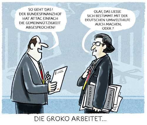 Cartoon: ...gemeinnützlich... (medium) by markus-grolik tagged bundesfinanzhof,finanzminister,scholz,scheuer,verkehrsminister,umwelthilfe,klage,gerichte,abgas,abgase,feinstaub,gemeinnützigkeit,gemeinnützig,auto,dieselskandal,attac,demokratie,vw,bmw,klima,bundesfinanzhof,finanzminister,scholz,scheuer,verkehrsminister,umwelthilfe,klage,gerichte,abgas,abgase,feinstaub,gemeinnützigkeit,gemeinnützig,auto,dieselskandal,attac,demokratie,vw,bmw,klima