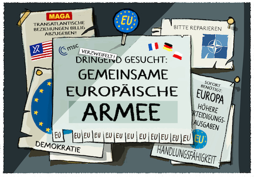 Cartoon: Gesucht.... (medium) by markus-grolik tagged msc,siko,usa,trump,vance,nato,buendnisse,transatlantisches,verhaeltnis,westen,osten,aussenpolitik,militaer,verteidigung,demokratie,europa,russland,ukraine,bayerischen,hof,msc,siko,usa,trump,vance,nato,buendnisse,transatlantisches,verhaeltnis,westen,osten,aussenpolitik,militaer,verteidigung,demokratie,europa,russland,ukraine,bayerischen,hof