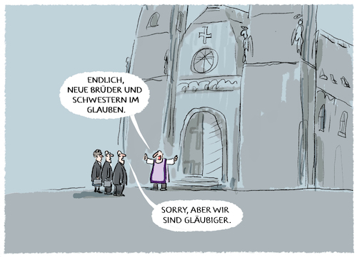 Cartoon: Glaubensfragen... (medium) by markus-grolik tagged kirche,glauben,missbrauchsfaelle,schadenszahlung,schadensersatz,vatikan,katholiken,kirchenaustritte,kirchensteuer,schmerzensgeld,woelki,bischoefe,bistuemer,ausstehende,zahlungen,am,missbrauchsopfer,kirche,glauben,missbrauchsfaelle,schadenszahlung,schadensersatz,vatikan,katholiken,kirchenaustritte,kirchensteuer,schmerzensgeld,woelki,bischoefe,bistuemer,ausstehende,zahlungen,am,missbrauchsopfer