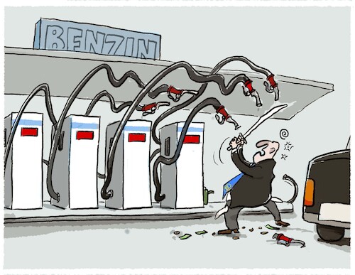Kampf gegen den Benzinpreis...