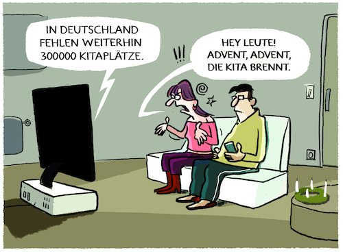 Cartoon: Kitaplatzmangel... (medium) by markus-grolik tagged kita,mangel,kitaplaetze,deutschland,eltern,kinder,kinderbetreuung,advent,kita,mangel,kitaplaetze,deutschland,eltern,kinder,kinderbetreuung,advent