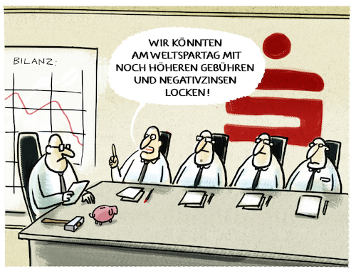 Cartoon: Kundenbindung (medium) by markus-grolik tagged weltspartag,sparer,sparkassen,gebühren,bankgebühren,konto,konten,banken,bankkunden,deutschland,weltspartag,sparer,sparkassen,gebühren,bankgebühren,konto,konten,banken,bankkunden,deutschland