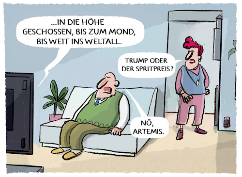 Cartoon: Mondmission... (medium) by markus-grolik tagged mondmission,artemis,esa,nasa,weltall,spritpreis,trump,usa,iran,krieg,energiepreis,welt,wirtschaft,nachrichten,mondmission,artemis,esa,nasa,weltall,spritpreis,trump,usa,iran,krieg,energiepreis,welt,wirtschaft,nachrichten