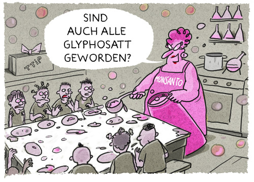 Cartoon: Nachschlag gefällig (medium) by markus-grolik tagged glyphosat,monsanto,ttip,usa,konzern,monopol,agrarindustrie,grolik,hunger,essen,lebensmittel,skandal,krebs,krebserregend,who,glyphosat,monsanto,ttip,usa,konzern,monopol,agrarindustrie,grolik,hunger,essen,lebensmittel,skandal,krebs,krebserregend,who