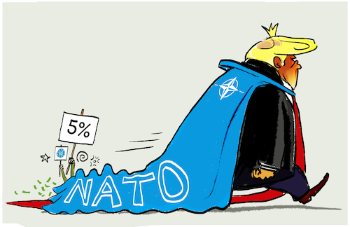 Cartoon: Nato-Gipfel in Den Haag... (medium) by markus-grolik tagged nato,trump,maga,us,usa,militär,den,haag,eu,bruessel,europa,aufrüstung,prozent,verteidigung,sicherheit,verteidigungsbuendnis,finanzen,wirtschaft,bündnisfall,russland,ukraine,nato,trump,maga,us,usa,militär,den,haag,eu,bruessel,europa,aufrüstung,prozent,verteidigung,sicherheit,verteidigungsbuendnis,finanzen,wirtschaft,bündnisfall,russland,ukraine