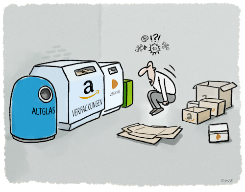 Cartoon: Papp-Kartonage... (medium) by markus-grolik tagged verpackung,entsorgung,pappe,müll,mülltrennung,altglas,amazon,onlinehandel,besteller,altpapier,verpackung,entsorgung,pappe,müll,mülltrennung,altglas,amazon,onlinehandel,besteller,altpapier