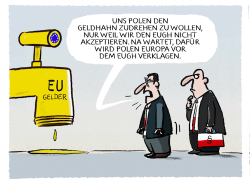 Cartoon: PIS-Logik (medium) by markus-grolik tagged polen,pis,bruessel,eugh,eu,europa,rechtsstaat,demokratie,von,der,leyen,polen,pis,bruessel,eugh,eu,europa,rechtsstaat,demokratie,von,der,leyen