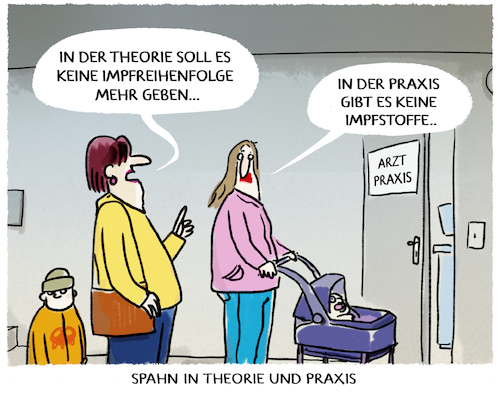 Cartoon: Priorität (medium) by markus-grolik tagged impfreihenfolge,impfstoffmangel,realität,theorie,praxis,impfkampagne,versprechungen,spahn,bund,bundesländer,pandemie,arztpraxis,corona,impfstoffe,falsche,knappheit,mangel,impfreihenfolge,impfstoffmangel,realität,theorie,praxis,impfkampagne,versprechungen,spahn,bund,bundesländer,pandemie,arztpraxis,corona,impfstoffe,falsche,knappheit,mangel