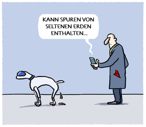 Cartoon: Tech-Rohstoffe... (medium) by markus-grolik tagged ki,ai,digitalisierung,chatgpt,energie,seltene,erden,rohstoffe,tech,tec,haustiere,bot,roboterhund,ki,ai,digitalisierung,chatgpt,energie,seltene,erden,rohstoffe,tech,tec,haustiere,bot,roboterhund