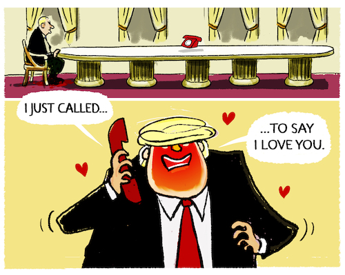 Trump telefoniert mit Putin Trump telefoniert mit Putin
