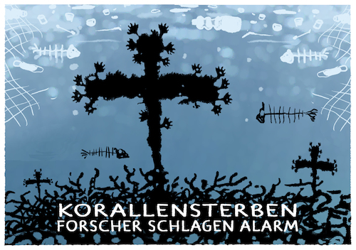 Cartoon: Unterwasserfriedhof (medium) by markus-grolik tagged internationales,korallenriff,symposium,icrs,14th,international,coral,reef,2021,klimawandel,umwelt,umweltverschmutzung,plastikmuell,mikroplastik,ueberhitzung,meere,klima,internationales,korallenriff,symposium,icrs,14th,international,coral,reef,2021,klimawandel,umwelt,umweltverschmutzung,plastikmuell,mikroplastik,ueberhitzung,meere,klima