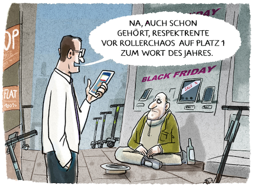 Cartoon: Wörter (medium) by markus-grolik tagged respektrente,wort,des,jahres,rollerchaos,altersarmut,grundrente,demografie,deutschland,respektrente,wort,des,jahres,rollerchaos,altersarmut,grundrente,demografie,deutschland