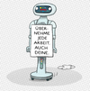 Cartoon: ... (small) by markus-grolik tagged bot,robot,künstliche,intelligenz,arbeit,arbeitsplatz,automatisierung,zukunft,industrie,kollege,geld,grolik