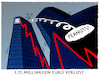 Cartoon: Absturz (small) by markus-grolik tagged verlustmeldung,rote,zahlen,deutsche,bank,peanuts,stellenabbau,finanzen,deutschland,arbeitsplatz