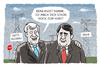 Cartoon: Bayrische Energiepolitik... (small) by markus-grolik tagged netzausbau,moratorium,energiewende,stop,ende,gabriel,spd,csu,groko,rwe,eon,seehofer,sigmar,horst,cartoon,grolik