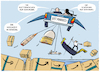Cartoon: Bezos heiratet.... (small) by markus-grolik tagged amazon,usa,us,bezos,jeff,venedig,mars,mond,ehe,hochzeit,luxus,reichtum,scheidung,sanchez
