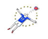 Cartoon: Brexit...Finale (small) by markus-grolik tagged fussball,brexit,europa,cameron,merkel,europameisterschaft,brot,und,spiele,nationalmannschaften