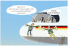 Cartoon: COP-28 (small) by markus-grolik tagged dubai,weltklimakonferenz,cop,2028,deutschland,erderwaermung,klimawandel,co2,oel,gas,energie,klimakleber,anreise,fluege,flugzeug,delegation,last,generation